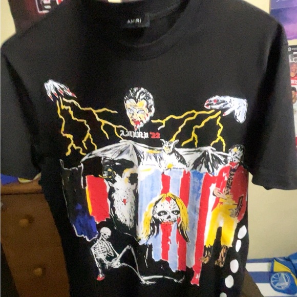 AMIRI WES LANG BLOOD 38' T-SHIRT size medium